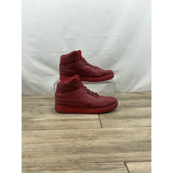 Nike Other - Nike Air Python Men's Size 8 US 705066-600 Red Mid Top Lace Up‎ Athletic Shoes